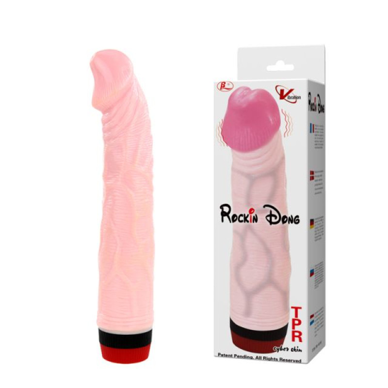Вибратор LyBaile RockIn Dong Vibe Телесный Вибратор LyBaile RockIn Dong Vibe Телесный