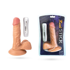 Вібратор Toyfa RealStick Nude 7 режимів вібрації 16 см