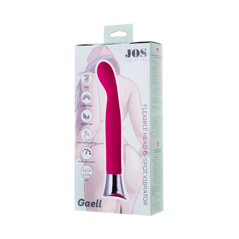 Стимулятор для точки Toyfa G з гнучкою головкою JOS Gaell 21,6 см Рожевий Стимулятор для точки Toyfa G з гнучкою головкою JOS Gaell 21,6 см Рожевий