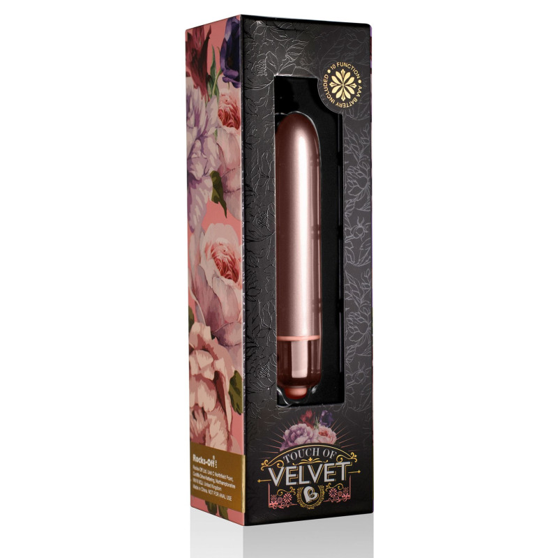 Вибропуля Rocks Off RO-90mm Touch of Velvet Rose Blush матовая Вибропуля Rocks Off RO-90mm Touch of Velvet Rose Blush матовая