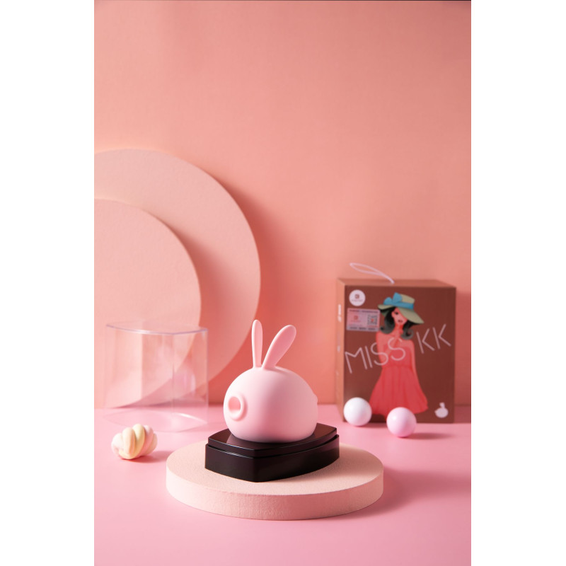 Вакуумный стимулятор с вибрацией KisToy Miss KK Розовый