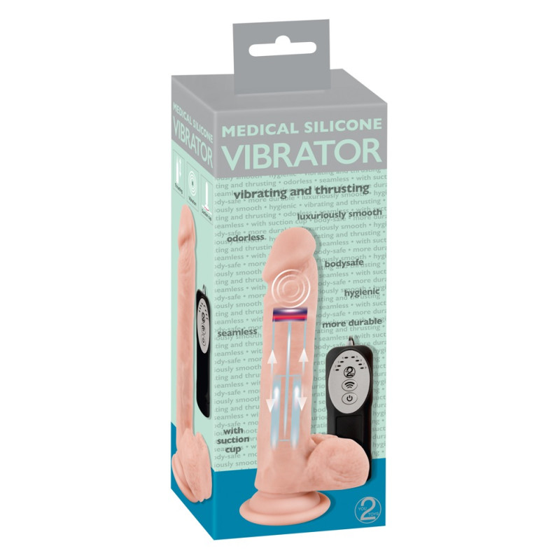Реалістичний вібратор You2Toys Medical Silicone Thrusting Vibrator Реалістичний вібратор You2Toys Medical Silicone Thrusting Vibrator