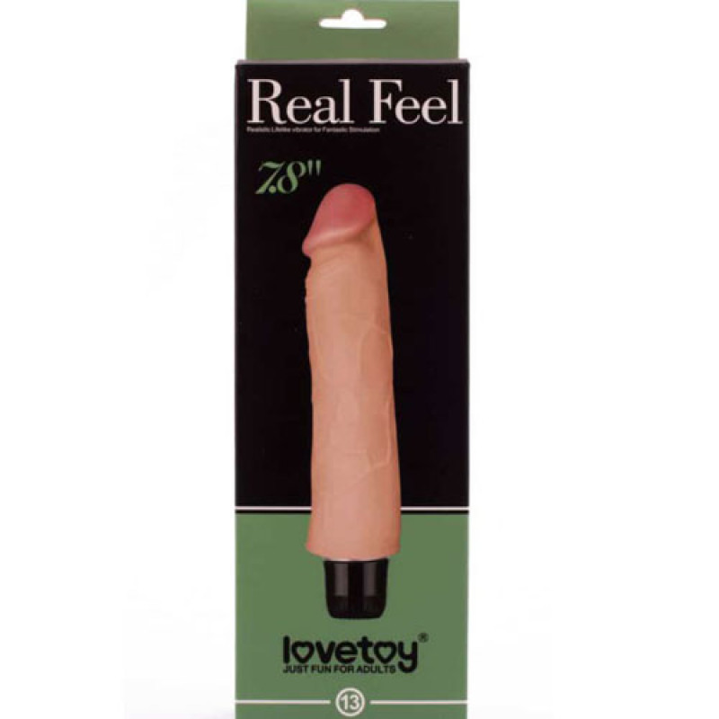 Реалістичний вібратор LoveToy Reel Feel Vibrator 7,8 Тілесний Реалістичний вібратор LoveToy Reel Feel Vibrator 7,8 Тілесний
