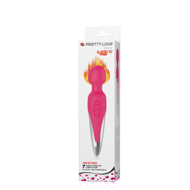 Вибромассажер Pretty Love Antony Heat Massager Pink Вибромассажер Pretty Love Antony Heat Massager Pink