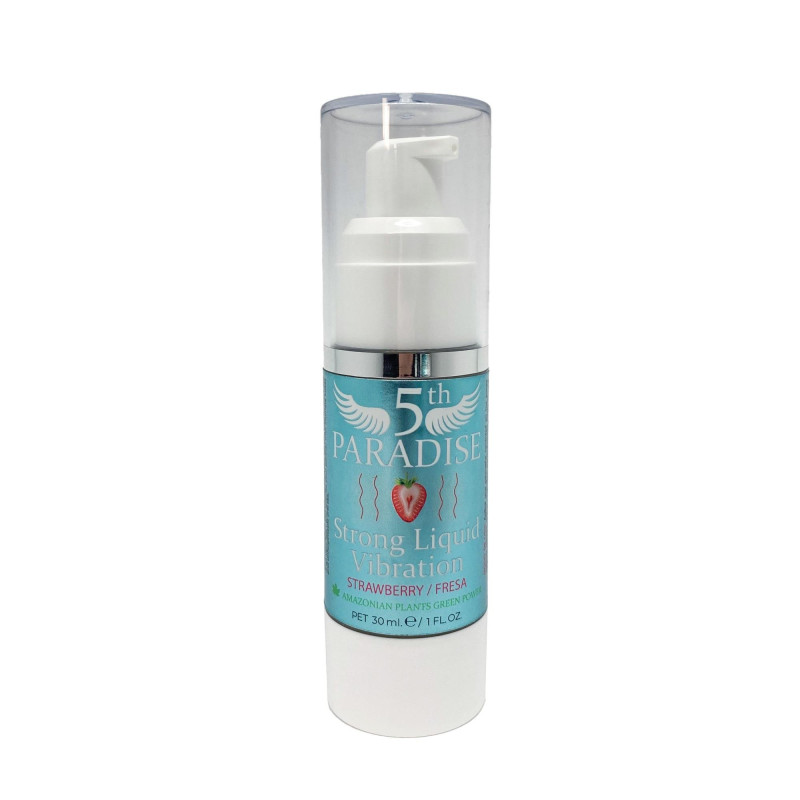 Рідкий вібратор 5th Paradise Strong Liquid Vibration Strawberry, 30 мл Рідкий вібратор 5th Paradise Strong Liquid Vibration Strawberry, 30 мл