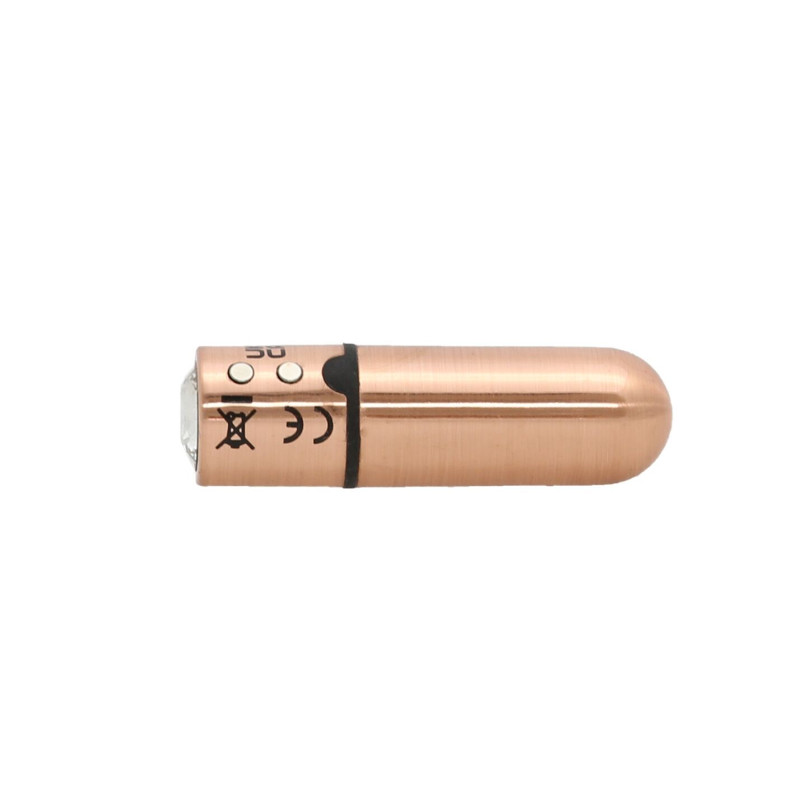 Віброкуля PowerBullet First-Class Bullet 2.5″ з Key Chain Pouch, Rose Gold, 9 режимів вібрації Віброкуля PowerBullet First-Class Bullet 2.5″ з Key Chain Pouch, Rose Gold, 9 режимів вібрації