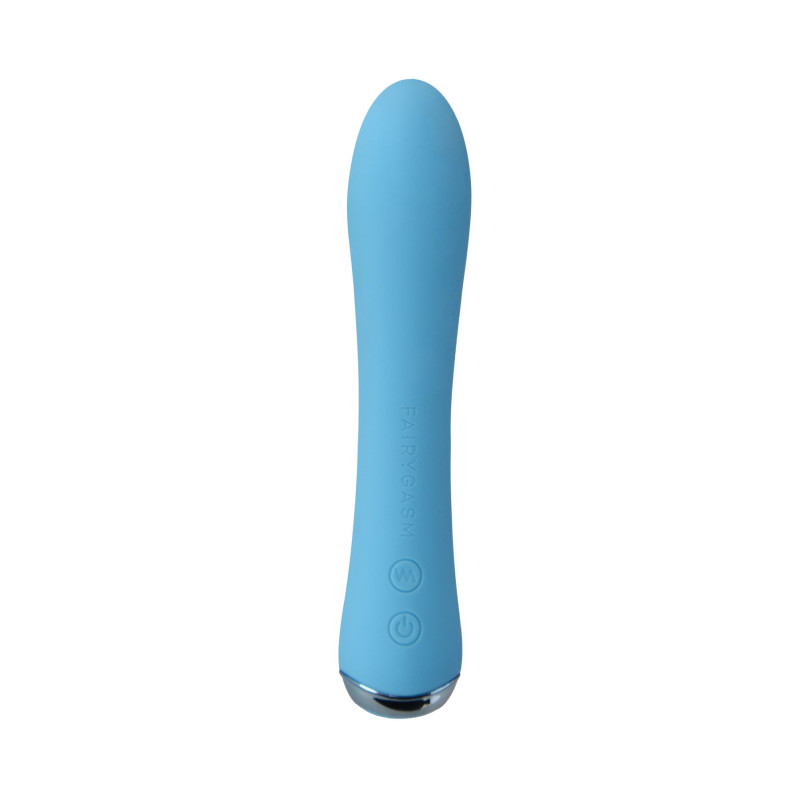 Вибратор с подогревом FairyGasm WowGenie blue, подогрев до 42 °C Вибратор с подогревом FairyGasm WowGenie blue, подогрев до 42 °C