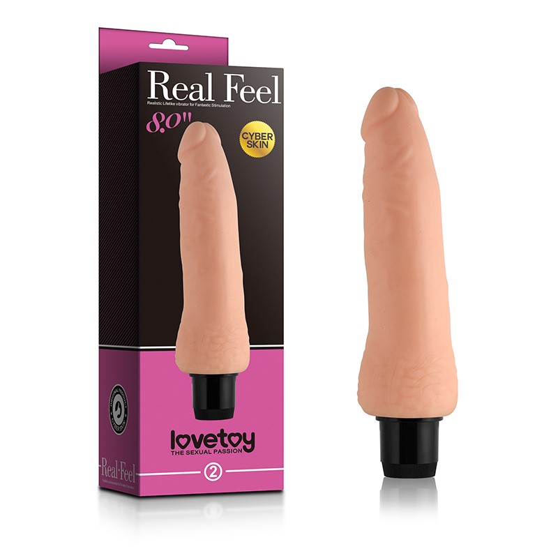 Реалистичный вибратор LoveToy Reel Feel 8 Телесный