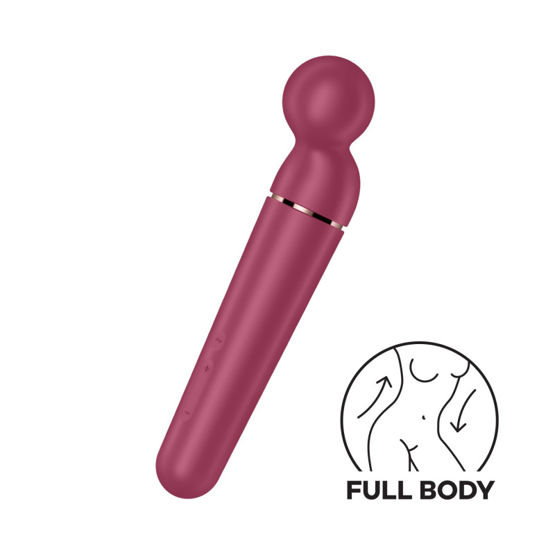 Вібромасажер Satisfyer Planet Wand-er Berry/Rosegold, дуже потужний, бездротовий Вібромасажер Satisfyer Planet Wand-er Berry/Rosegold, дуже потужний, бездротовий