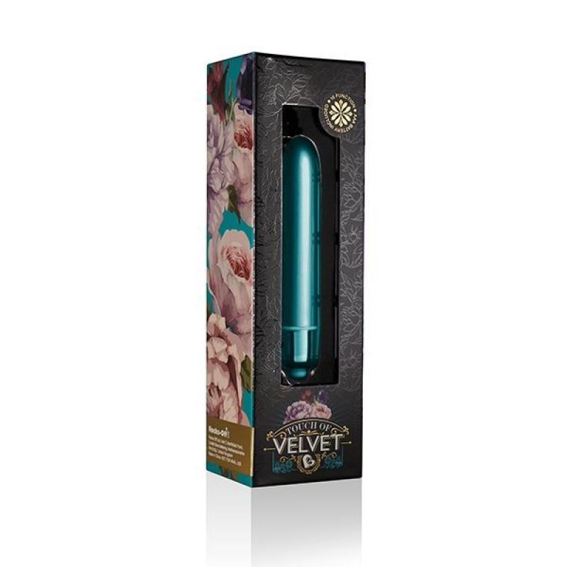 Вибропуля Rocks Off RO-90mm Touch of Velvet Peacock Petals Матовая Вибропуля Rocks Off RO-90mm Touch of Velvet Peacock Petals Матовая