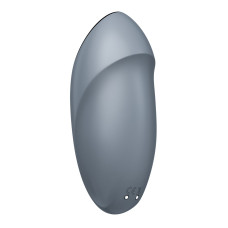 Вибростимулятор-пульсатор Satisfyer Tap & Climax 1 Bluegrey, эффект постукивания пальцем, 2 мотора