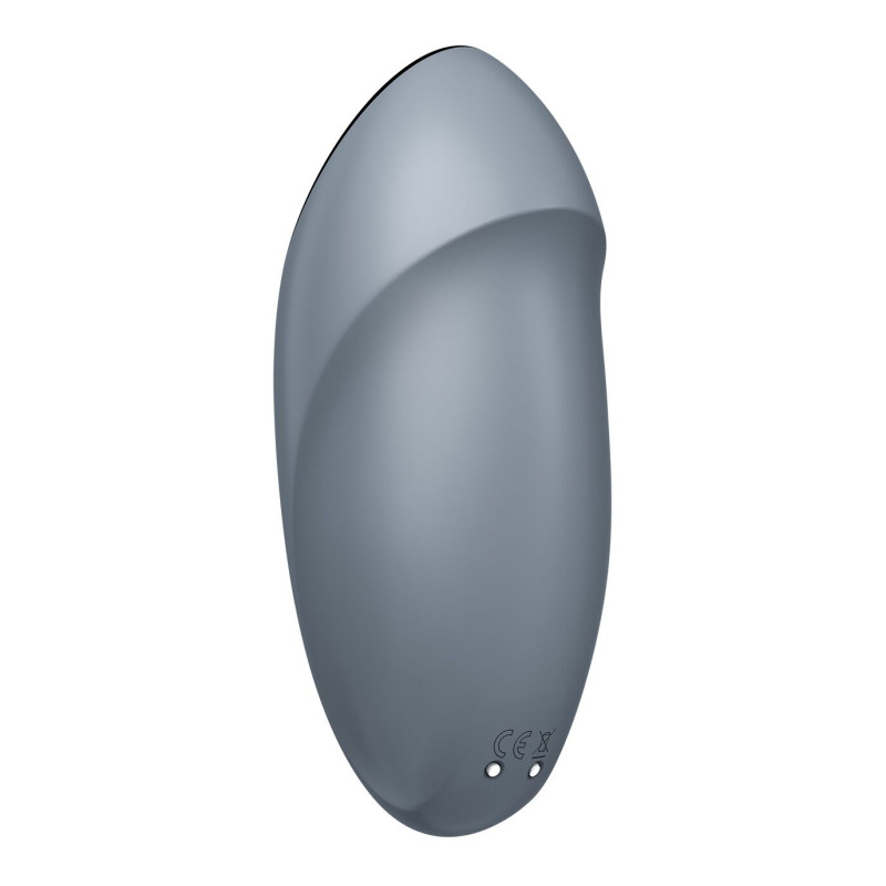 Вибростимулятор-пульсатор Satisfyer Tap & Climax 1 Bluegrey, эффект постукивания пальцем, 2 мотора Вибростимулятор-пульсатор Satisfyer Tap & Climax 1 Bluegrey, эффект постукивания пальцем, 2 мотора