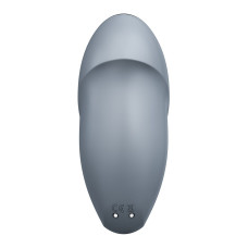 Вибростимулятор-пульсатор Satisfyer Tap & Climax 1 Bluegrey, эффект постукивания пальцем, 2 мотора