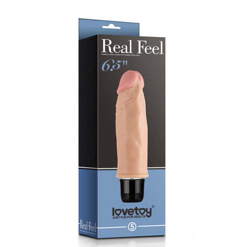 Реалистичный вибратор LoveToy Reel Feel Vibrator 6.5 Телесный Реалистичный вибратор LoveToy Reel Feel Vibrator 6.5 Телесный
