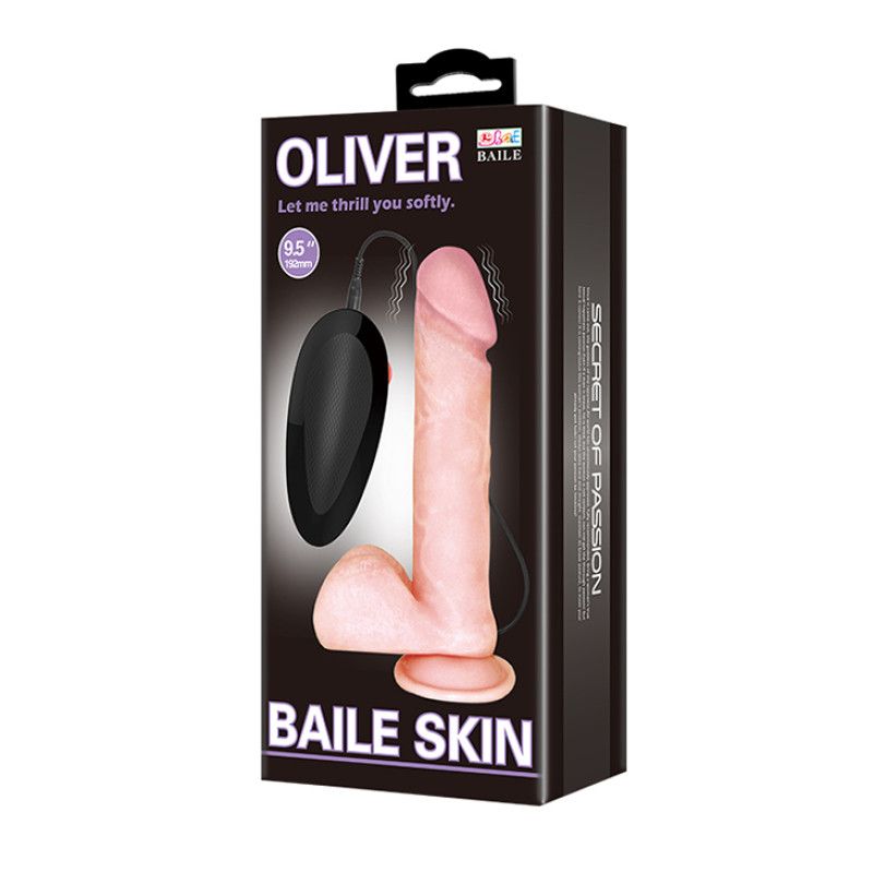 Вібратор LyBaile Oliver Vibrating Dildo 9.5" Вібратор LyBaile Oliver Vibrating Dildo 9.5"