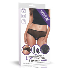 Вібротрусики з дистанційним керуванням LoveToy IJOY Rechargeable Remote Control Vibrating Panties Чорні