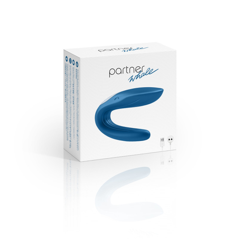 Вибратор для пар Satisfyer Double Whale с двумя моторчиками Вибратор для пар Satisfyer Double Whale с двумя моторчиками