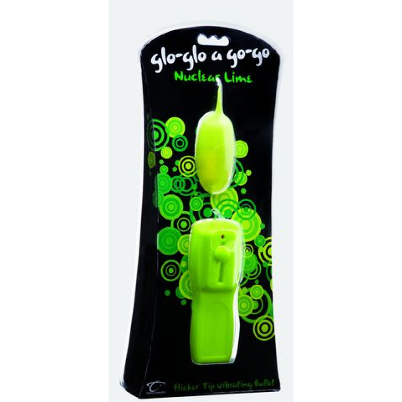 Виброяйцо светящееся в темноте Topco Sales Glo-Glo a Go-Go Nuclear Lime Flicker Виброяйцо светящееся в темноте Topco Sales Glo-Glo a Go-Go Nuclear Lime Flicker