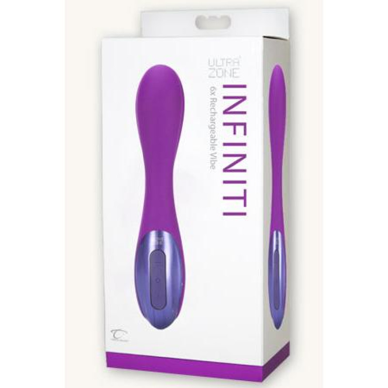 Силиконовый вибратор Topco Sales UltraZone Infinite 6X 11х3,3 см Фиолетовый Силиконовый вибратор Topco Sales UltraZone Infinite 6X 11х3,3 см Фиолетовый