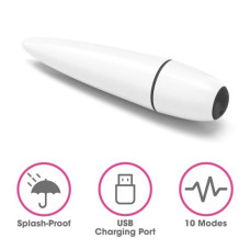 Віброкуля LoveToy IJOY Rechargeable Power Play White