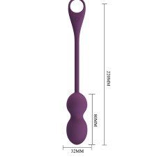 Виброяйцо Pretty Love Elvira Balls Dark Purple