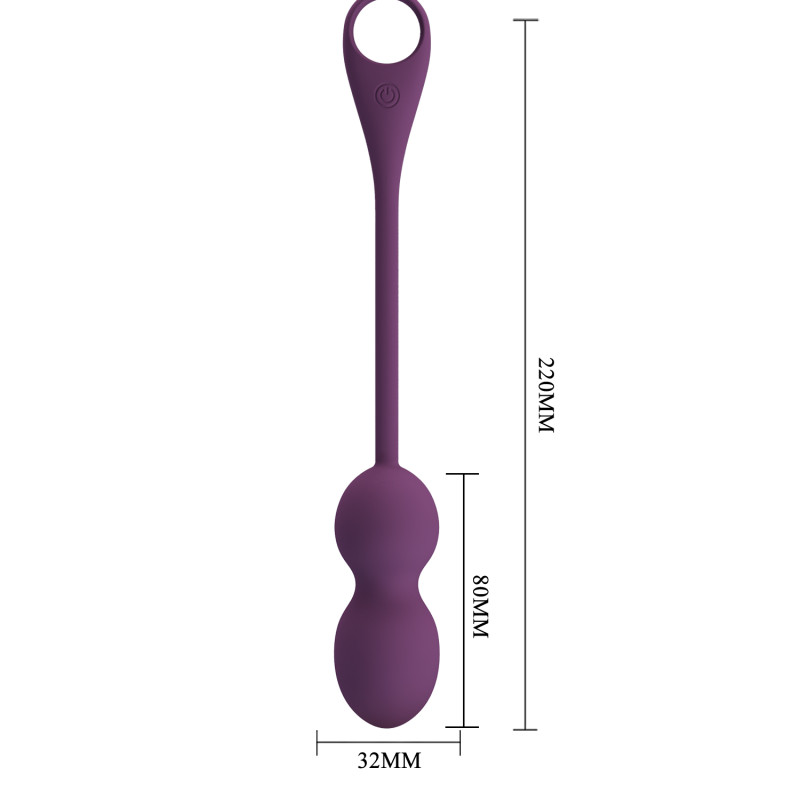 Виброяйцо Pretty Love Elvira Balls Dark Purple
