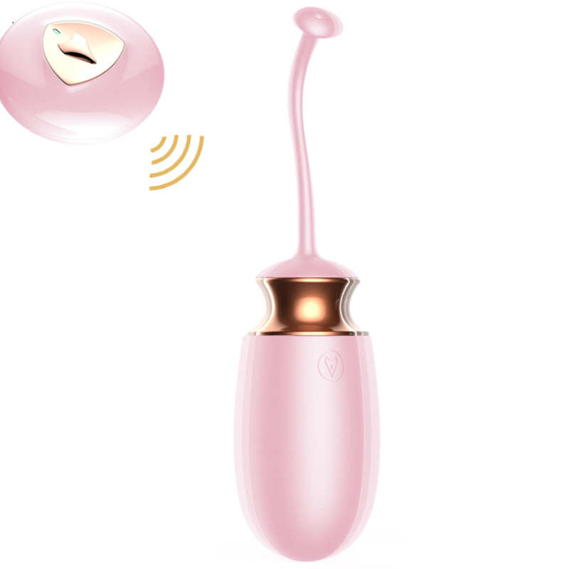 Виброяйцо B - Series Fox Vibrating Silicone Love Egg, USB, 10 Function, Heating, Voice Control Pink