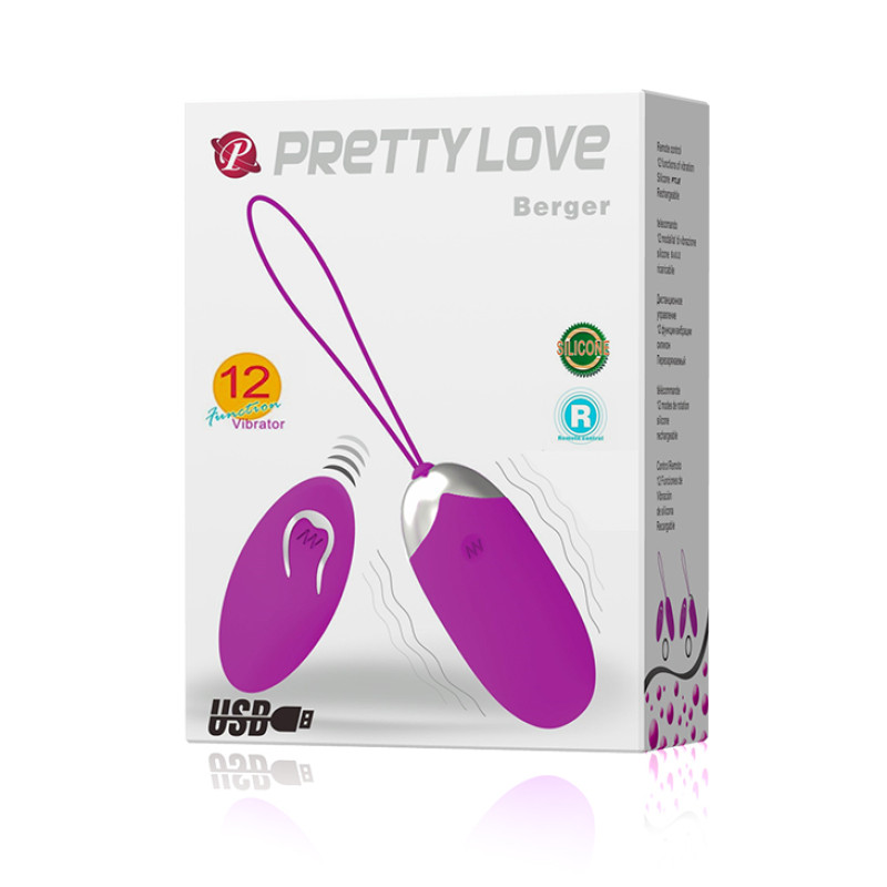 Виброяйцо Pretty Love Berger Vibrating Egg Purple