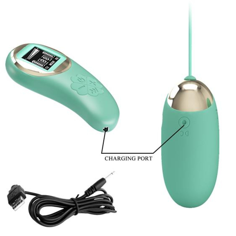 Віброяйце Pretty Love Mina Vibrating Egg Green