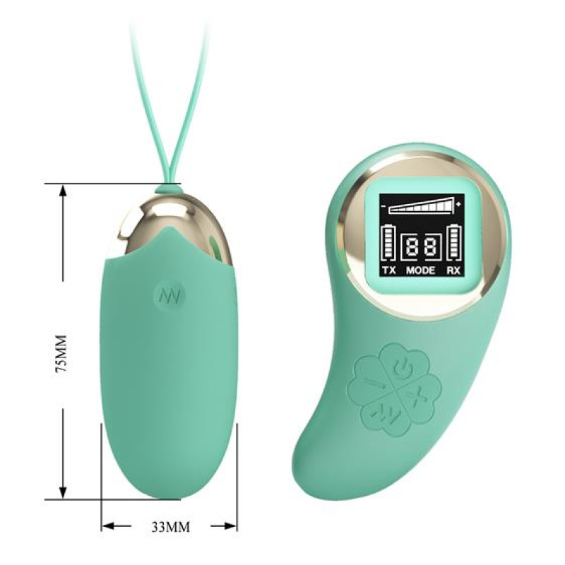 Віброяйце Pretty Love Mina Vibrating Egg Green