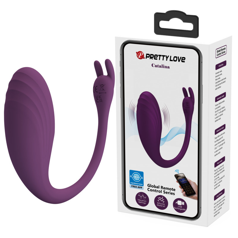 Вибратор Pretty Love Catalina Stimulator Plum (App)