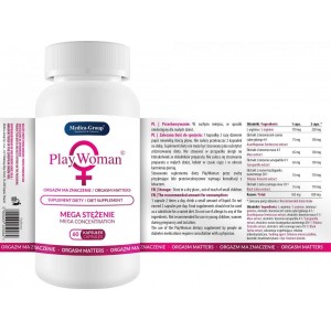 Капсули для підвищення лібідо у жінок Medica Group Supl.diety-PlayWoman (ціна за упаковку, 60 капсул)