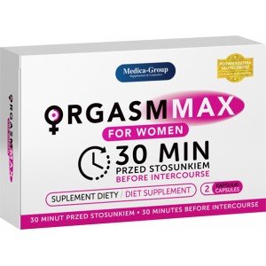 Таблетки Medica Group ORGASM MAX оргазм и либидо женщин, (цена за упаковку, 2 капсулы)