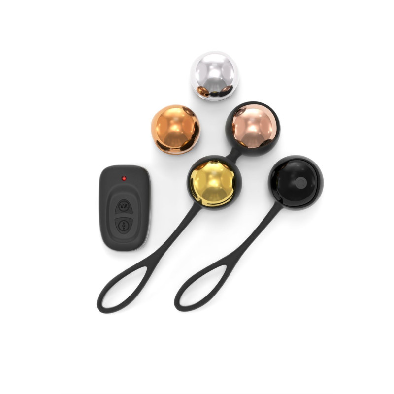 Набор вагинальных шариков Dorcel Training Balls, диам. 3,4 см, вес 20-117гр, есть вибрация, пульт ДУ Набор вагинальных шариков Dorcel Training Balls, диам. 3,4 см, вес 20-117гр, есть вибрация, пульт ДУ