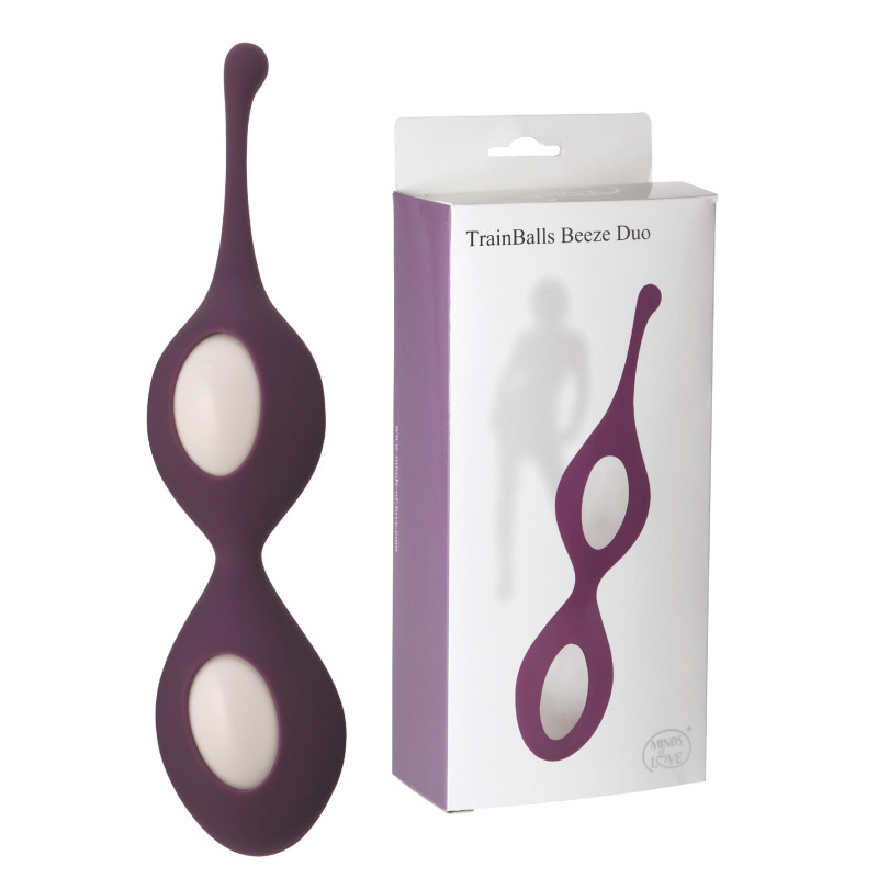 Вагинальные шарики StRubber MINDS OF LOVE TrainBalls Beeze Duo Фиолетовые Вагинальные шарики StRubber MINDS OF LOVE TrainBalls Beeze Duo Фиолетовые