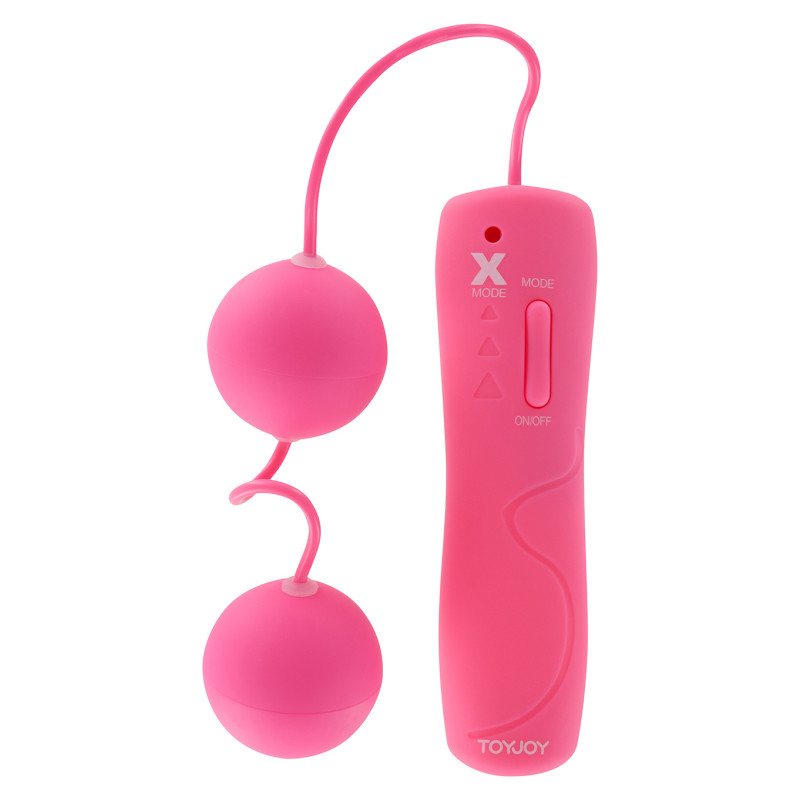 Вагинальные шарики с вибрацией Toy Joy Funky Duo Power Balls Розовые Вагинальные шарики с вибрацией Toy Joy Funky Duo Power Balls Розовые