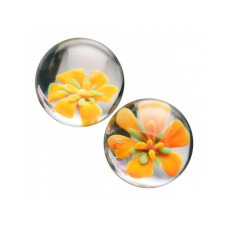 Вагинальные шарики Topco Sales TLC CyberGlass Ben Wa Balls Желтые