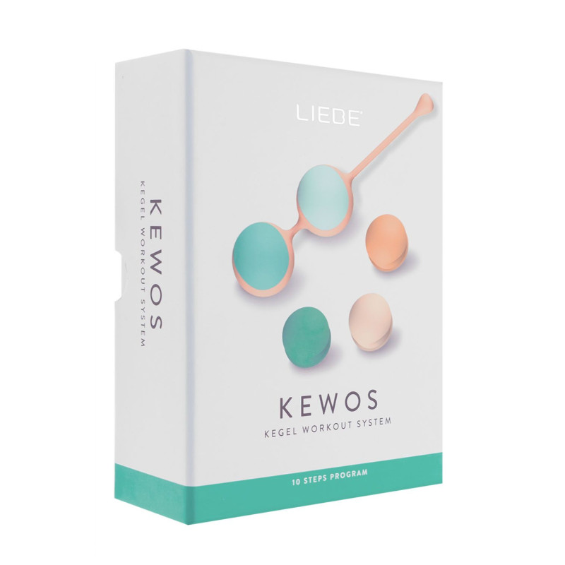 Вагинальные шарики Liebe Kewos - Peach/Mint, 5 шариков в комплекте, 15, 25, 35, 45 и 55 г Вагинальные шарики Liebe Kewos - Peach/Mint, 5 шариков в комплекте, 15, 25, 35, 45 и 55 г
