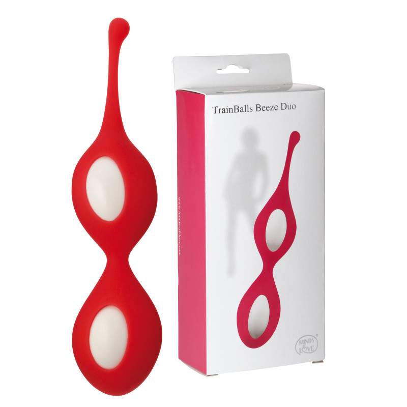 Вагинальные шарики StRubber MINDS OF LOVE TrainBalls Beeze Duo Красные Вагинальные шарики StRubber MINDS OF LOVE TrainBalls Beeze Duo Красные