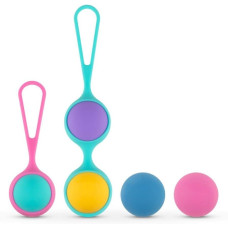Набор вагинальных шариков PMV20: Vita – Kegel Ball Set, масса 40, 50, 60 г, два держателя