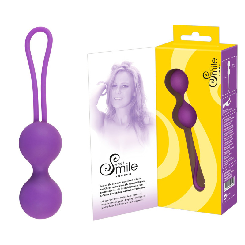 Вагінальні кульки Sweet Smile Kegel Balls Фіолетові Вагінальні кульки Sweet Smile Kegel Balls Фіолетові