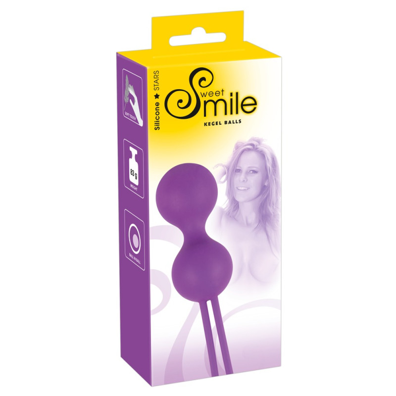 Вагінальні кульки Sweet Smile Kegel Balls Фіолетові Вагінальні кульки Sweet Smile Kegel Balls Фіолетові