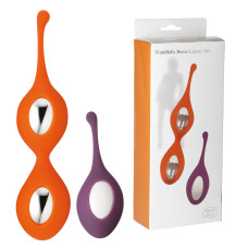 Вагинальные шарики + шарик StRubber MINDS OF LOVE TrainBalls Beeze Luxury Оранжевый/Фиолетовый