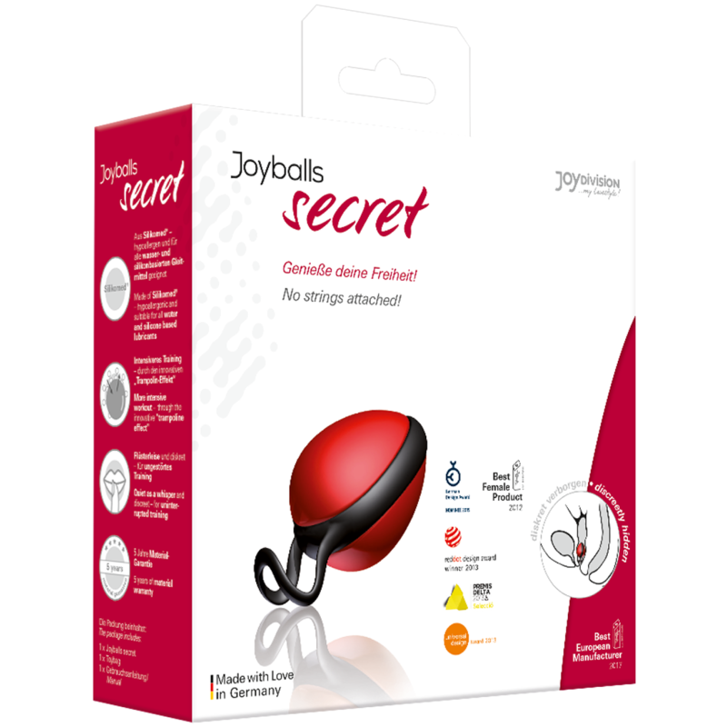 Вагинальный шарик Joydivision Joyballs secret single Красный/Черный Вагинальный шарик Joydivision Joyballs secret single Красный/Черный