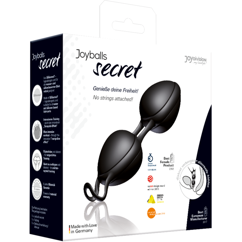 Вагинальные шарики Joydivision Joyballs secret Черные Вагинальные шарики Joydivision Joyballs secret Черные