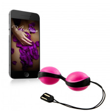 Вагинальные шарики Amor Vibratissimo фуксия/черный