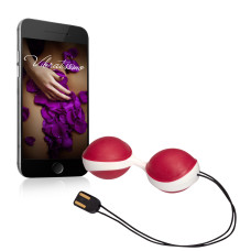 Вагинальные шарики Amor Vibratissimo DuoBalls Charger Малиновые/Белые