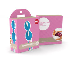 Вагинальные шарики Fun Factory Smartballs Teneo Duo Белые/Голубые