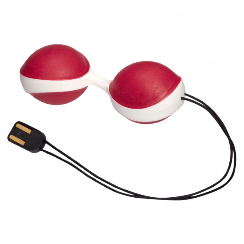 Вагинальные шарики Amor Vibratissimo DuoBalls Charger Малиновые/Белые Вагинальные шарики Amor Vibratissimo DuoBalls Charger Малиновые/Белые