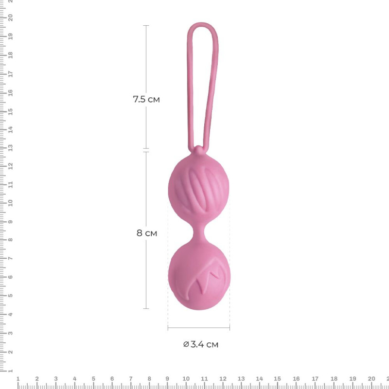 Вагинальные шарики Adrien Lastic Geisha Lastic Balls Mini (S) Розовые Вагинальные шарики Adrien Lastic Geisha Lastic Balls Mini (S) Розовые